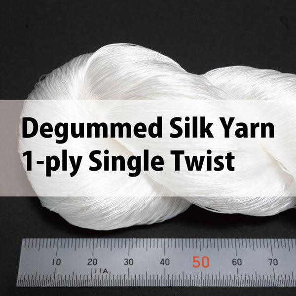Degummed Silk Yarn – 1-ply Single Twist