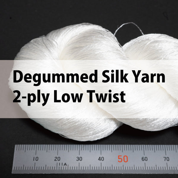 Degummed Silk Yarn – 2-ply Low Twist